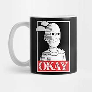 Okay Funny Mouse Face Meme Mug